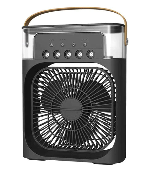 Portable Mini Ice Misting Fan - White – USB Rechargeable Handheld Cooling Fan with Water Spray for Outdoor, Travel, and Desk Use