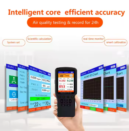 Air Quality Monitor PM2.5 Particle Counter Dust Pollution Detector for Home and Office