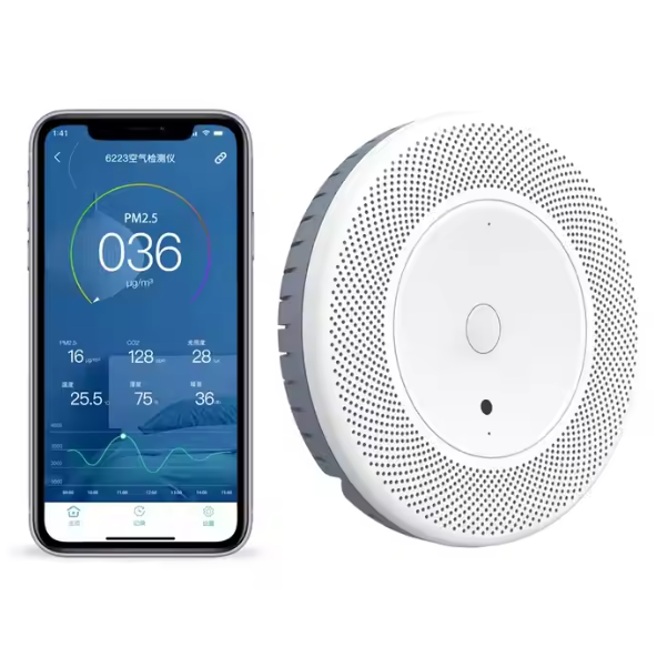 Vape and CO2 Detector for Schools, Hotels and Homes – Smart Vaping and Smoke Detection Device with Air Quality Monitoring
