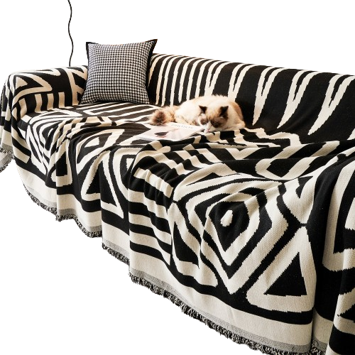 Sofa Couch Cover Geometric Boho Style