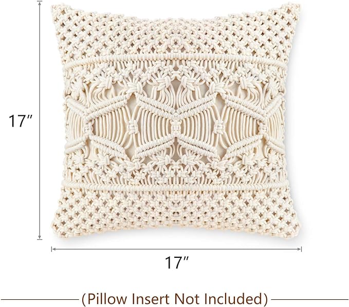 Decorative Macrame Pillow Cover Cushion Case