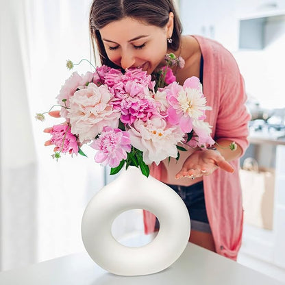 Donut Ceramic Vase Set