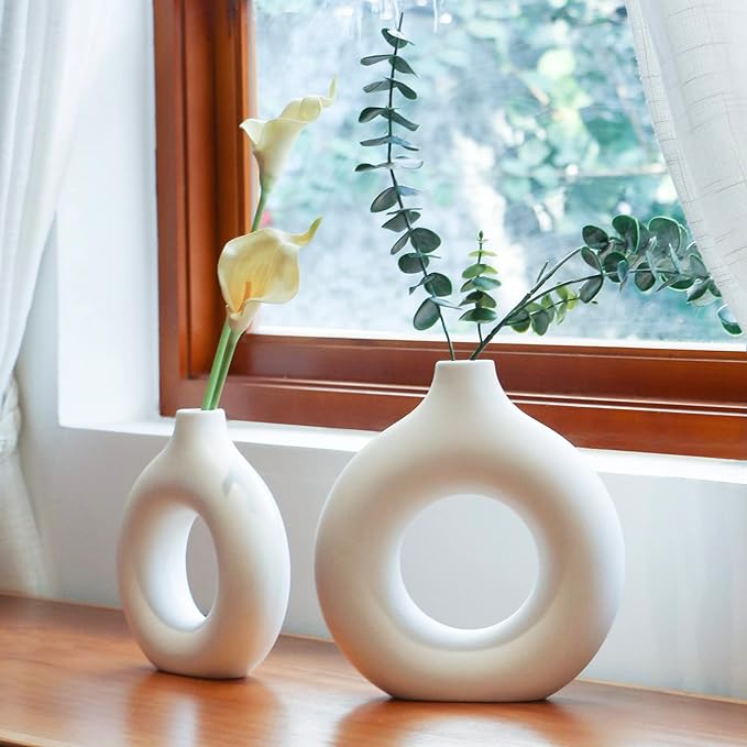 Donut Ceramic Vase Set