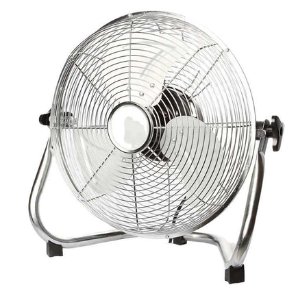 3-Speed Floor Fan with Pivoting Head – Powerful AC-Powered Home, Office, and Workshop Cooling Fan with Three-Blade Design