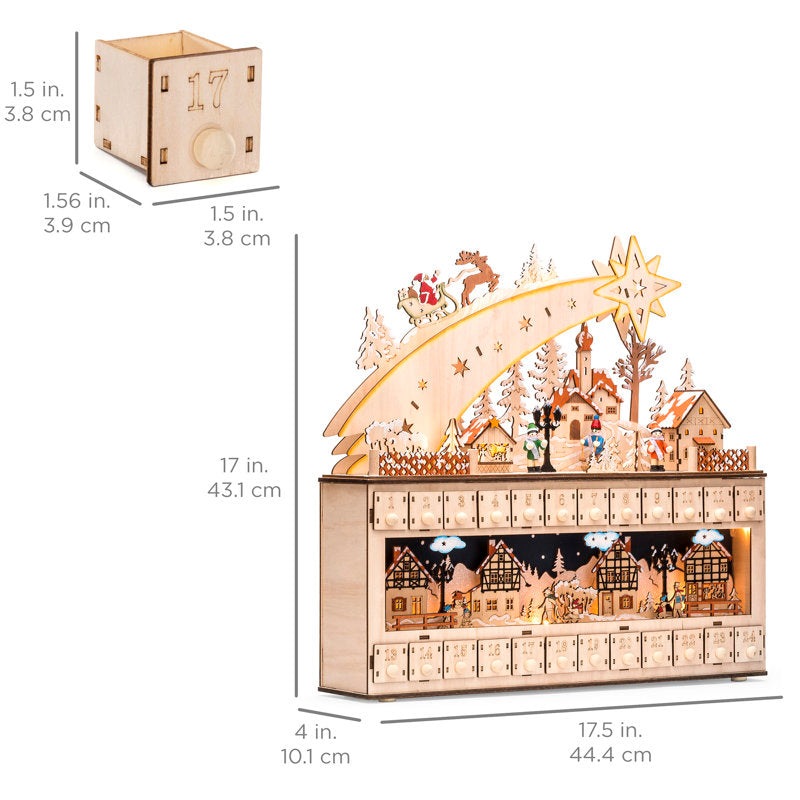 Best Wooden Christmas Shooting Star Advent Calendar