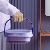 8L Compact Foldable Mini Washing Machine with Spin Dryer – Ideal for Socks, Underwear & Delicates