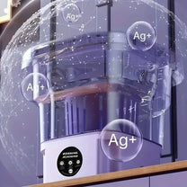8L Compact Foldable Mini Washing Machine with Spin Dryer – Ideal for Socks, Underwear & Delicates